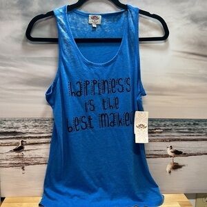 Pink Lotus Top Size Large Blue